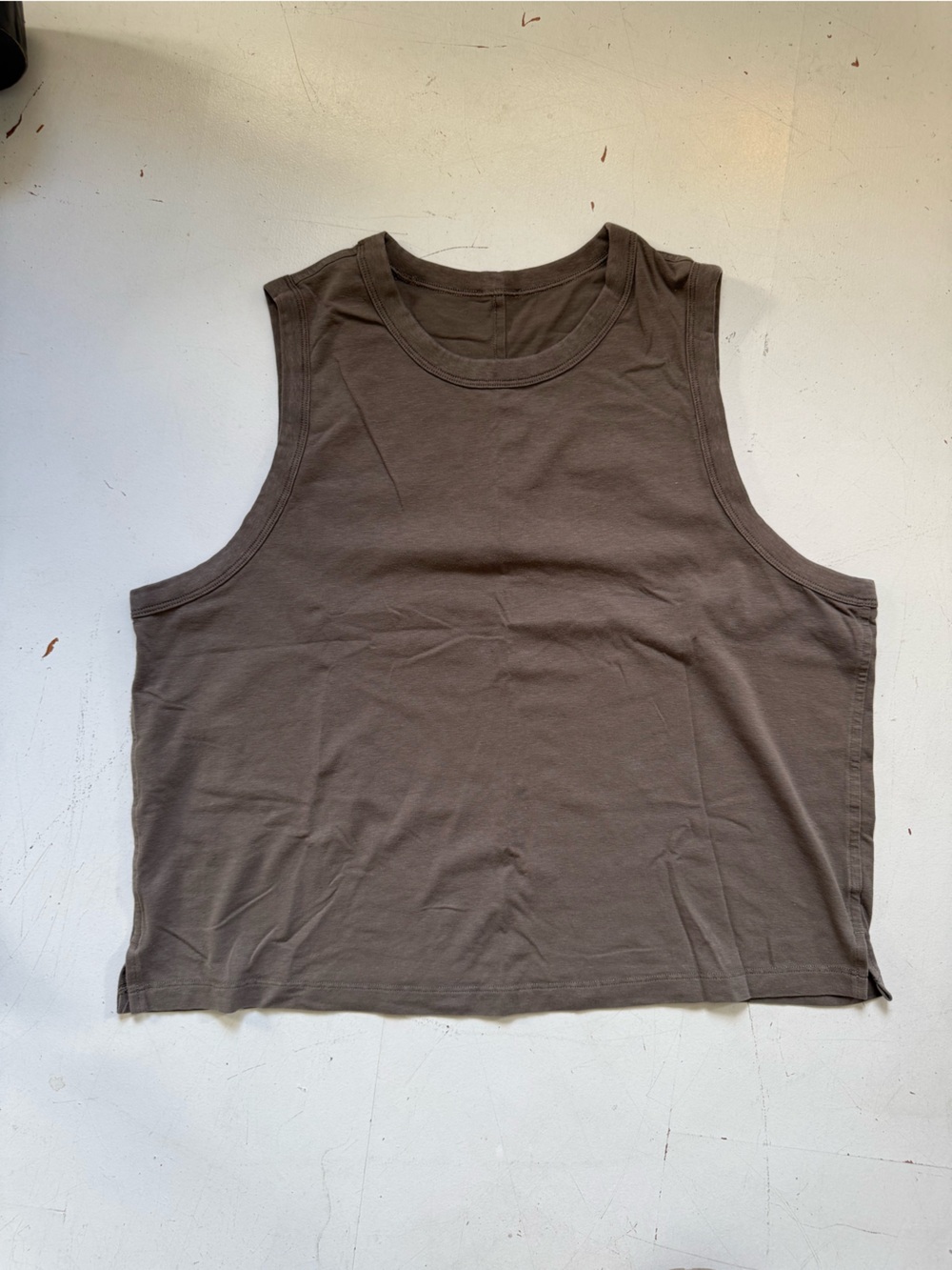 Lululemon Classic-fit Cotton-blend Tank Top - Nomad Size 10
